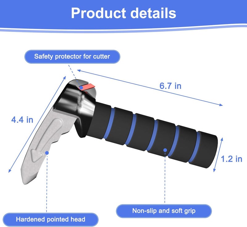 TONINT 2 Packs 3 in 1 Car Handle Assist,Car Door Handle for Elderly,Support Handle Multifunction Door Latch for Seniors and Handicapped - Image 2